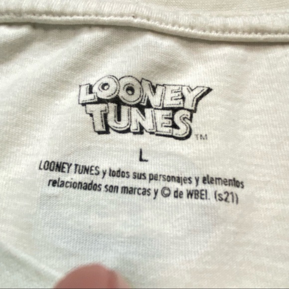 Ecko x Looney Tunes Taz  Long Sleeve White and Lime Long Sleeve Shirt Men Sz LG - Picture 3 of 10